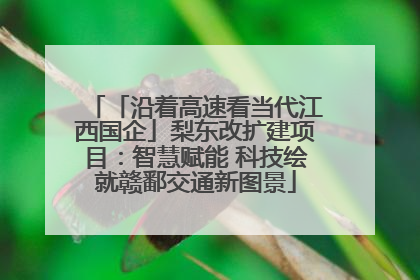 「沿着高速看当代江西国企」梨东改扩建项目：智慧赋能 科技绘就赣鄱交通新图景
