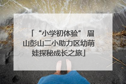 “小学初体验” 眉山彭山二小助力区幼萌娃探秘成长之旅