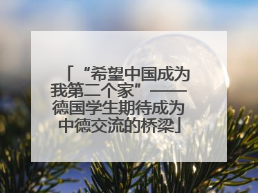 “希望中国成为我第二个家”——德国学生期待成为中德交流的桥梁