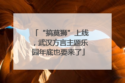 “搞莫狮”上线，武汉方言主题乐园年底也要来了