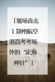 现场直击丨郑州航空港高考考场外的“定海神针”