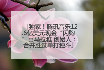 独家！腾讯音乐12.6亿美元现金“闪购”喜马拉雅 创始人：合并胜过单打独斗