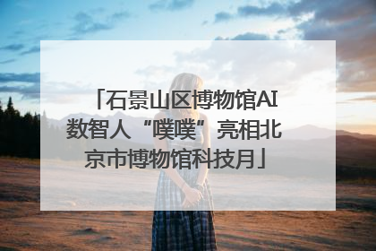 石景山区博物馆AI数智人“噗噗”亮相北京市博物馆科技月