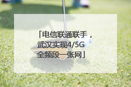 电信联通联手，武汉实现4/5G全频段一张网