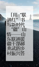 用“联通红”书写新时代“疆”山情——山东联通援疆干部郝兆武的乡村振兴答卷