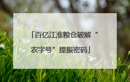 百亿江淮粮仓破解“农字号”提振密码