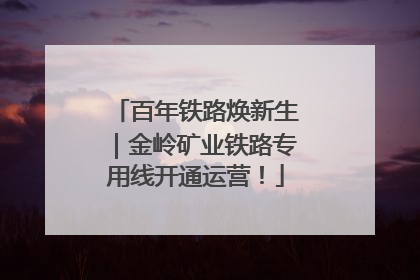 百年铁路焕新生｜金岭矿业铁路专用线开通运营！