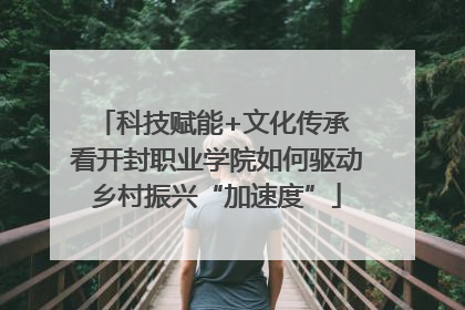 科技赋能+文化传承 看开封职业学院如何驱动乡村振兴“加速度”