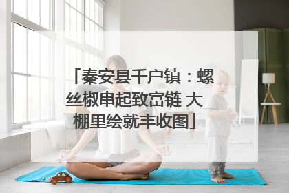 秦安县千户镇：螺丝椒串起致富链 大棚里绘就丰收图