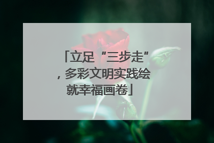 立足“三步走”，多彩文明实践绘就幸福画卷