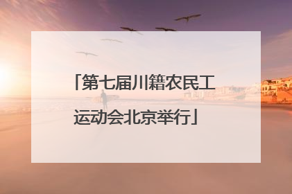 第七届川籍农民工运动会北京举行
