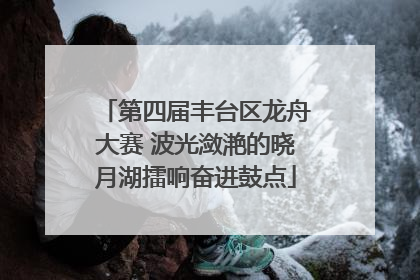 第四届丰台区龙舟大赛 波光潋滟的晓月湖擂响奋进鼓点