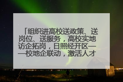 组织进高校送政策、送岗位、送服务，高校实地访企拓岗，日照经开区——校地企联动，激活人才发展“引擎”