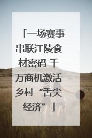 一场赛事串联江陵食材密码 千万商机激活乡村“舌尖经济”