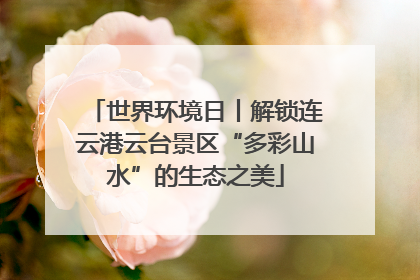 世界环境日丨解锁连云港云台景区“多彩山水”的生态之美