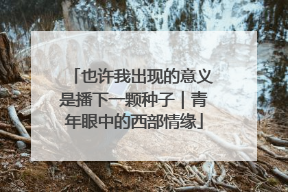 也许我出现的意义是播下一颗种子｜青年眼中的西部情缘