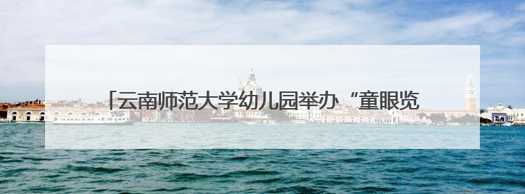 云南师范大学幼儿园举办“童眼览芳华·家韵启童心”六一文艺汇演