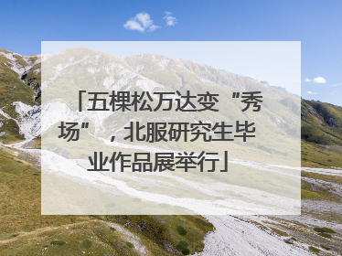 五棵松万达变“秀场”，北服研究生毕业作品展举行