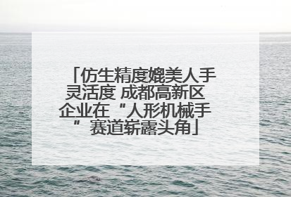 仿生精度媲美人手灵活度 成都高新区企业在“人形机械手”赛道崭露头角