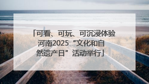 可看、可玩、可沉浸体验 河南2025“文化和自然遗产日”活动举行