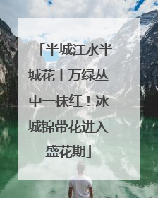 半城江水半城花丨万绿丛中一抹红！冰城锦带花进入盛花期