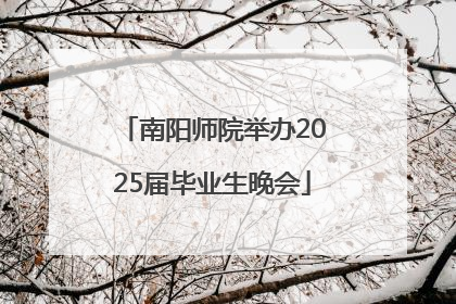南阳师院举办2025届毕业生晚会