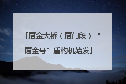 厦金大桥（厦门段）“厦金号”盾构机始发