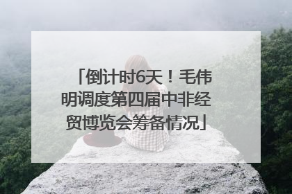 倒计时6天！毛伟明调度第四届中非经贸博览会筹备情况