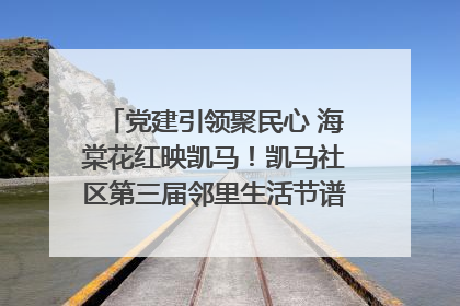党建引领聚民心 海棠花红映凯马！凯马社区第三届邻里生活节谱写幸福新篇章