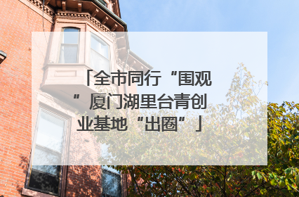 全市同行“围观”厦门湖里台青创业基地“出圈”