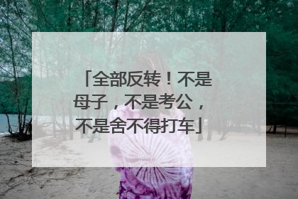 全部反转！不是母子，不是考公，不是舍不得打车