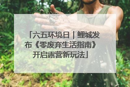 六五环境日｜鲤城发布《零废弃生活指南》开启露营新玩法