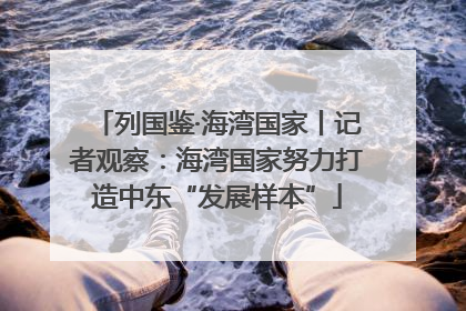 列国鉴·海湾国家丨记者观察：海湾国家努力打造中东“发展样本”