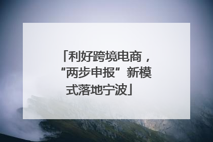 利好跨境电商，“两步申报”新模式落地宁波