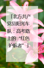 北方共产党员阳光车队：高考路上的“红色护航者”