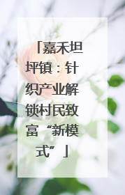 嘉禾坦坪镇：针织产业解锁村民致富“新模式”