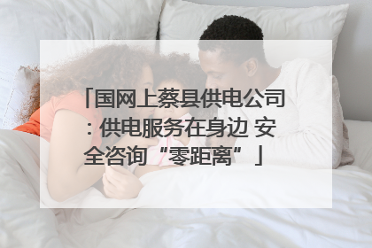 国网上蔡县供电公司：供电服务在身边 安全咨询“零距离”