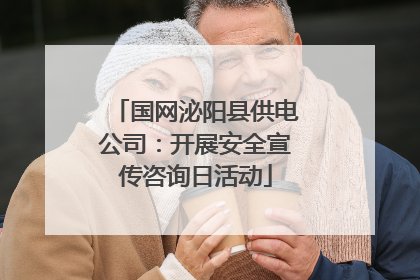国网泌阳县供电公司：开展安全宣传咨询日活动