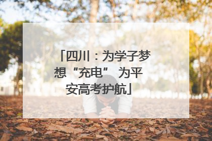 四川：为学子梦想“充电” 为平安高考护航