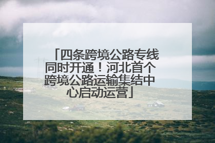 四条跨境公路专线同时开通！河北首个跨境公路运输集结中心启动运营