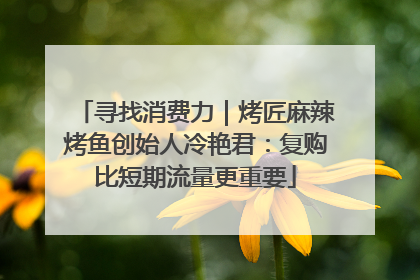 寻找消费力｜烤匠麻辣烤鱼创始人冷艳君：复购比短期流量更重要