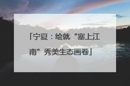 宁夏：绘就“塞上江南”秀美生态画卷