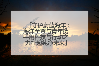 守护蔚蓝海洋：海洋至尊与青年携手用科技与行动之力托起纯净未来