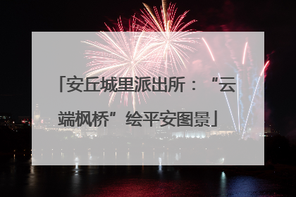 安丘城里派出所：“云端枫桥”绘平安图景