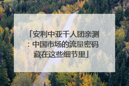 安利中亚千人团亲测：中国市场的流量密码 藏在这些细节里