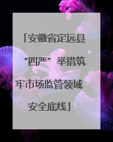 安徽省定远县“四严”举措筑牢市场监管领域安全底线