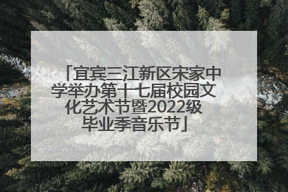 宜宾三江新区宋家中学举办第十七届校园文化艺术节暨2022级毕业季音乐节