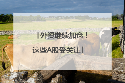 外资继续加仓！这些A股受关注