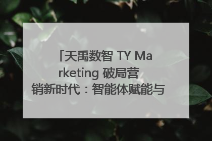 天禹数智 TY Marketing 破局营销新时代：智能体赋能与人才培育双轮驱动