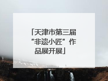 天津市第三届“非遗小匠”作品展开展